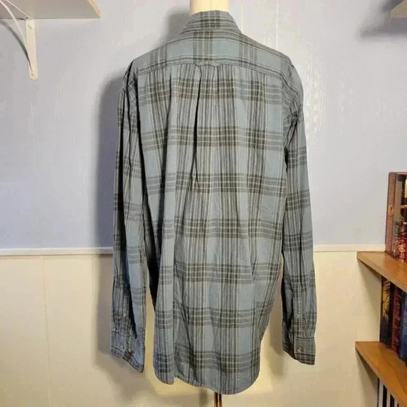 Eddie Bauer Men's Extra Large Blue Gray Long Sleeve Casual Button Down - Picture 6 of 11